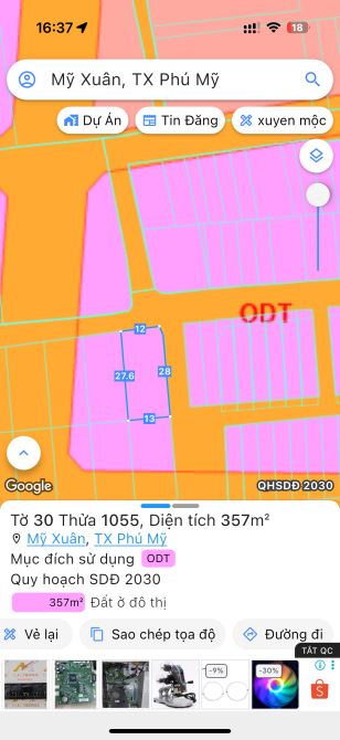 Lô góc 2 mặt tiền đường nhựa khu trung tâm gần Quốc Lộc 51 giá đầu tư thuộc TP HCM