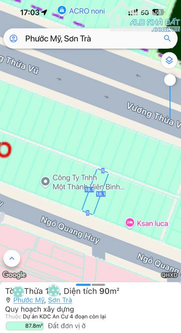 💥 HIẾM – LÔ ĐẤT ĐẸP NGÔ QUANG HUY – CÁCH BIỂN CHỈ 400M – ĐƯỜNG 7M5 – GIÁ CHỈ 12,X TỶ