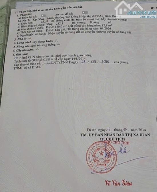 Bán đất 10×47m, hẻm Mỹ Phước Tân Vạn p.Tân Đông Hiệp gần KCN - 2