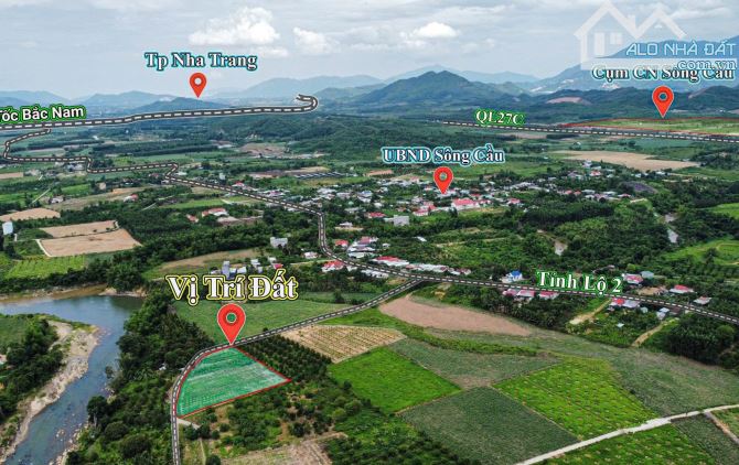 🌳 BÁN ĐẤT VEN SÔNG – KHÍ HẬU TUYỆT VỜI TẠI SÔNG CẦU- GẦN TỈNH LỘ 2 DIÊN KHÁNH🌿🍈 - 2
