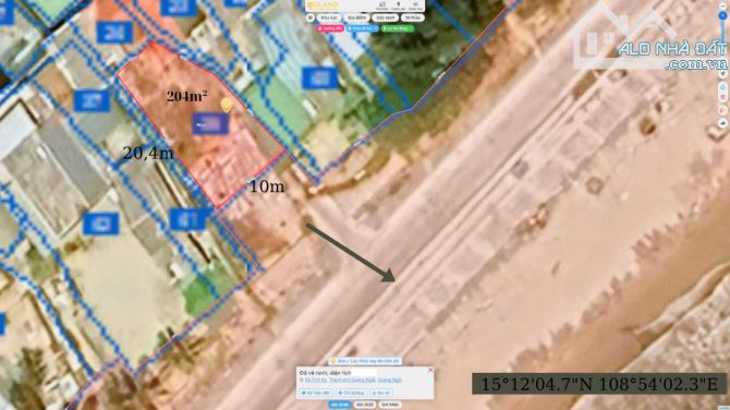 Chính chủ bán đất view sát biển Mỹ Khê 204m², mặt tiền 10m, 2 hẻm, Đông Nam, không dính QH - 5