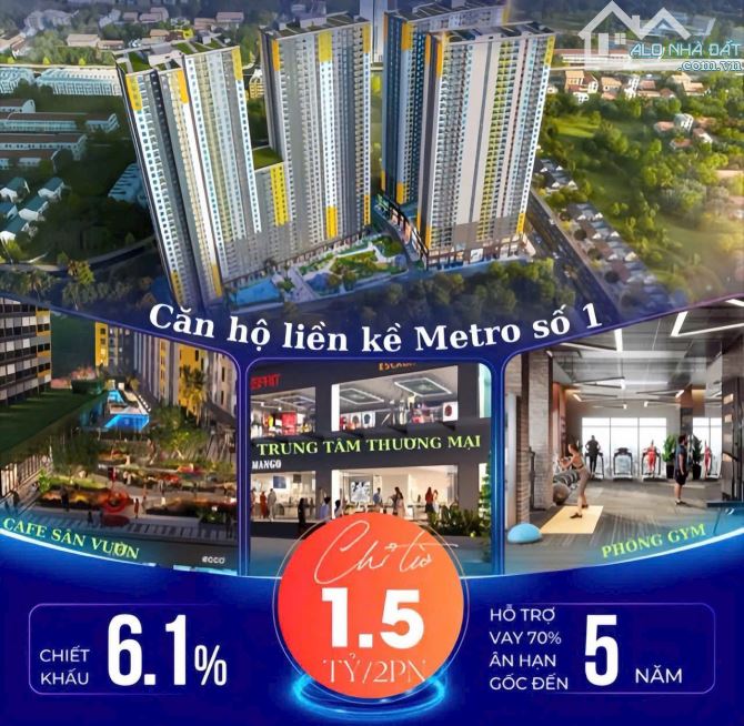 Thật dễ để sở hữu căn Bcons Solary khi ký HĐ cọc chỉ với 5% - giá cuối 1,5 tỷ - 2PN - 6