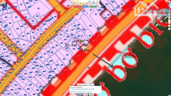 Chính chủ bán đất view sát biển Mỹ Khê 204m², mặt tiền 10m, 2 hẻm, Đông Nam, không dính QH - 8