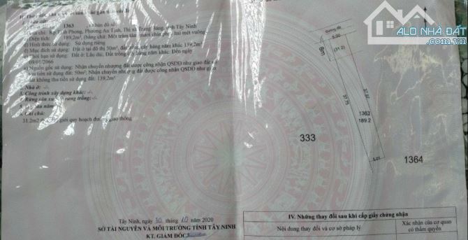 Bán gấp căn nhà cấp 4 có sân thượng, 189m2, Trảng Bàng, SHR, Giá 850 Triệu. - 9