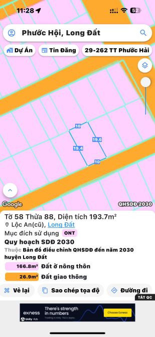 Chủ Cần Bán Nhanh Lô Đất Tại Lộc An ( xã Phước Hải, TP HCM )