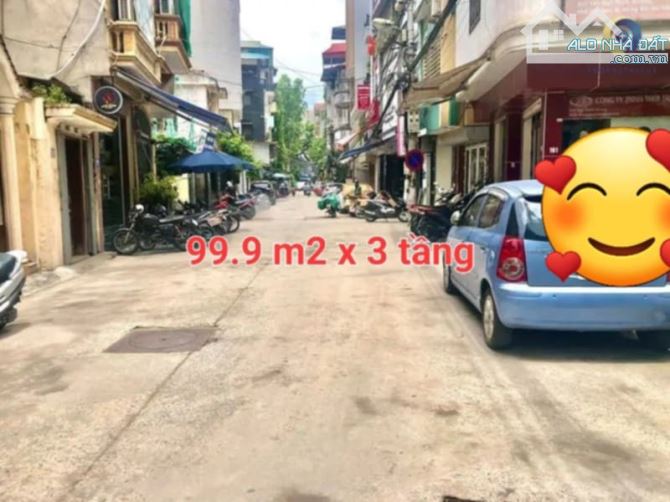 GIẢM CHÀO SỐC    - Ngõ Thịnh Quang DT 99.9 m2 x  3 tầng, mt  2/6.3 m   Giá 25ỷ