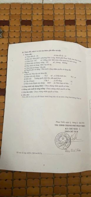 Bán nhà 192m2 mặt tiền đường trần lê chỉ 4ty5 - 1