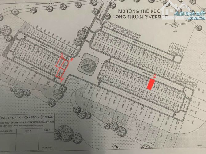 Bán đất nhà phố view sông lớn DT:80,6m2 (5,75x 14 )  hạ tầng đẹp - 4