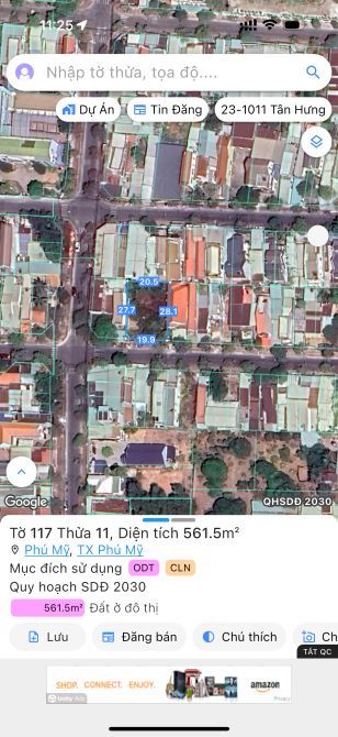 Anh chị quan tâm đất TP Phú Mỹ thì xem qua lô biệt thự này nhé, 561m2 giá chỉ 11tỷ500tr - 4