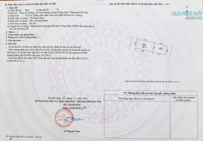 Đất kinh doanh nhỏ lẻ đc tại Cổ Dương, Tiên Dương, Đông Anh cho nhà đầu tư