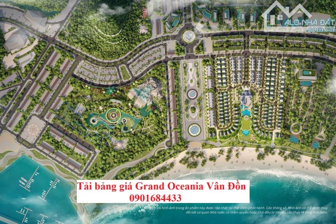 Biệt thự biển Grand Oceania Vân Đồn giá chỉ từ 6,5 tỷ