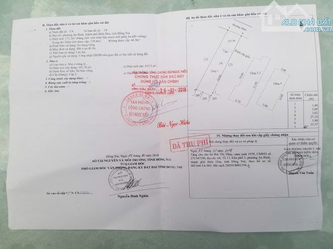 Nhà mặt tiền chợ Đồi An Bình (171.3m), 1 trệt 2 lầu, mặt bằng nhà thuốc và 9 phòng. g 7ty7