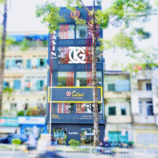 [ Quận 1 ] Cho Thuê Nhà Mặt Tiền: 172-174 Trần Hưng Đạo - 8x23m, NH: 55m