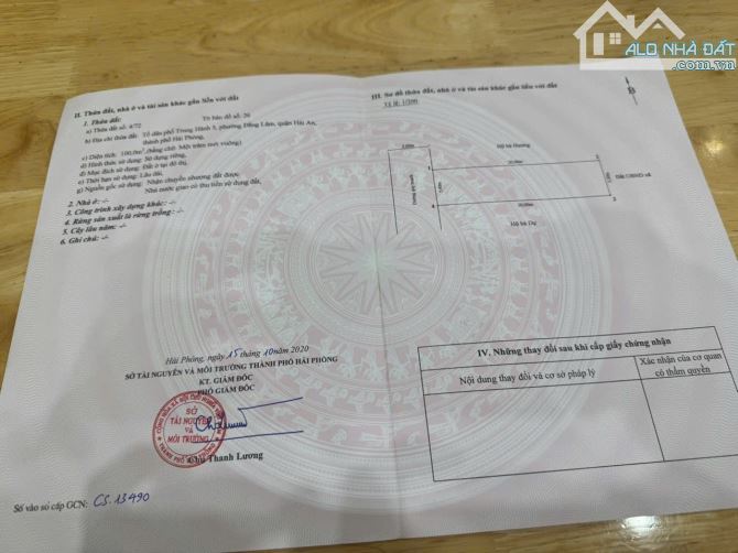 Bán Đất Trung Lực Cung Trầm Đằng Lâm Hải An