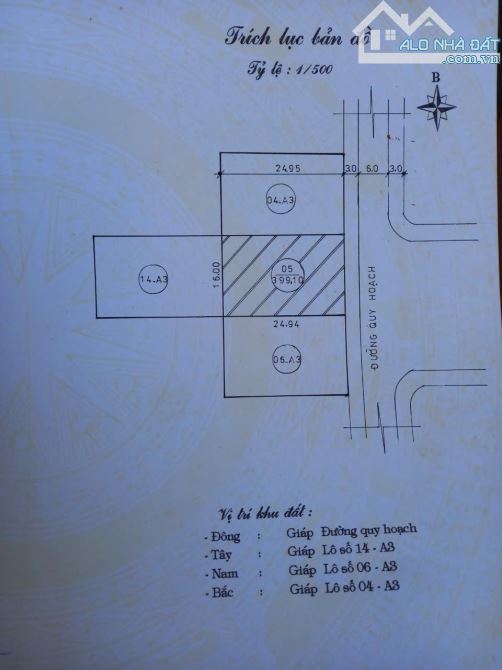 Bán lô đất biệt thự ĐẢO XANH 6 Giá 60 tỷ 16x25=399.1m Hướng Đông - 1