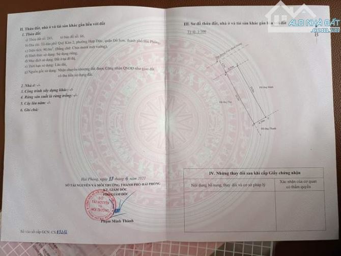 MẶT ĐƯỜNG TRẦN MINH THẮNG, QUÝ KIM, ĐỒ SƠN chưa đến 2,3 tỷ - 1