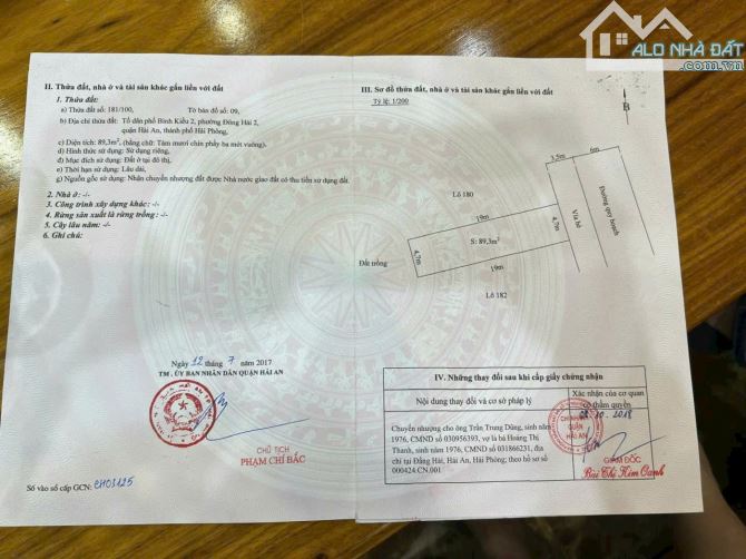 Bán lô đất 89m2, mặt tiền 4.7m đẹp nhất khu TĐC TaSa - Bình Kiều 2 - 2