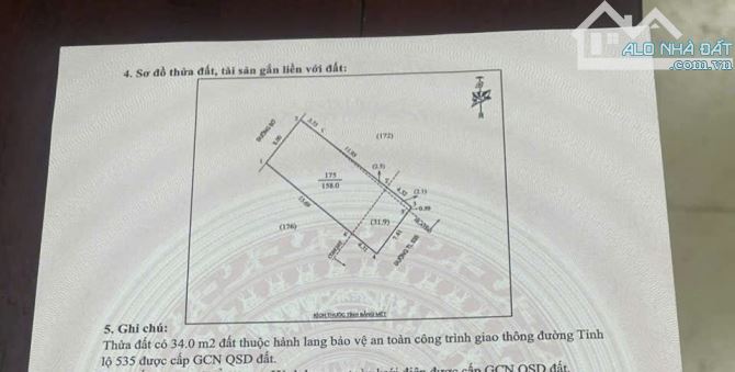 Bán ô đất mặt đường 535 nối Vinh - Cửa Hội, thuộc địa phận xã Nghi Phong cũ  - Diện tích 1 - 2