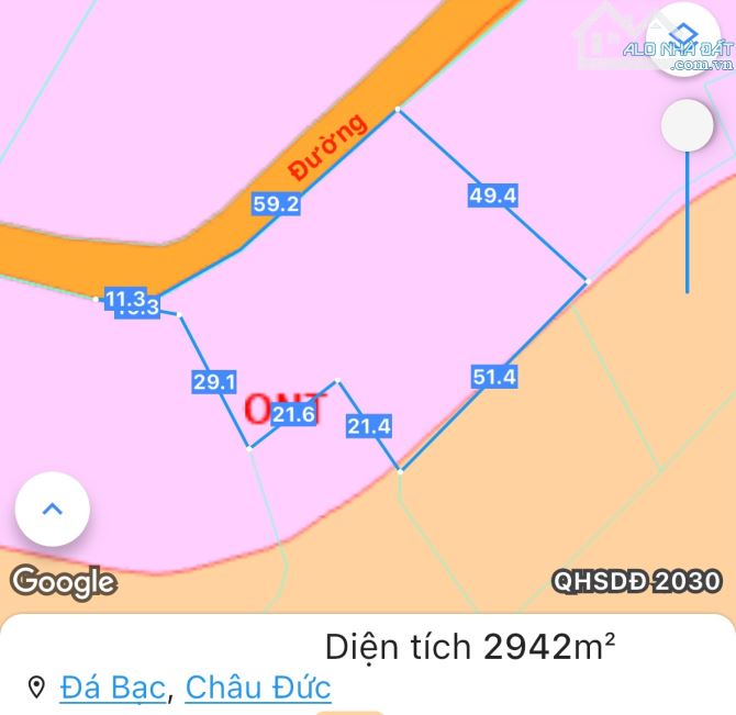 LÔ ĐẤT ĐẸP, PHỦ HỒNG TOÀN BỘ, CÁCH BÌNH BA - ĐÁ BẠC CHỈ 500M, THUẬN TIỆN PHÂN LÔ - 3