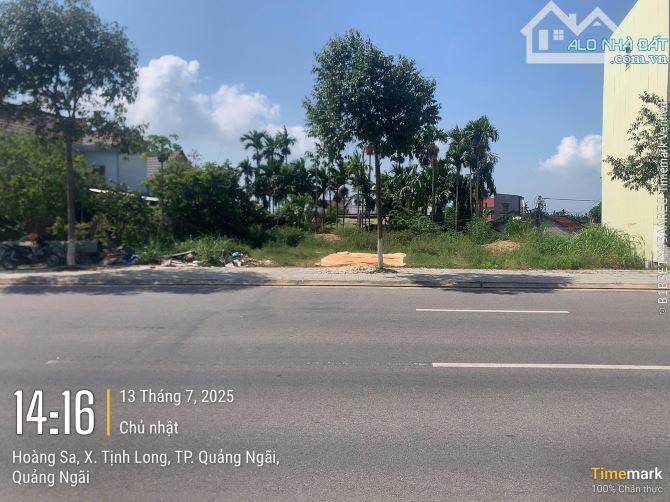 Bán 203m2 đất mặt tiền Hoàng Sa Tịnh Khê ngang gần 20m ngang làm NH, KS, NN giá 4850TR TL - 4