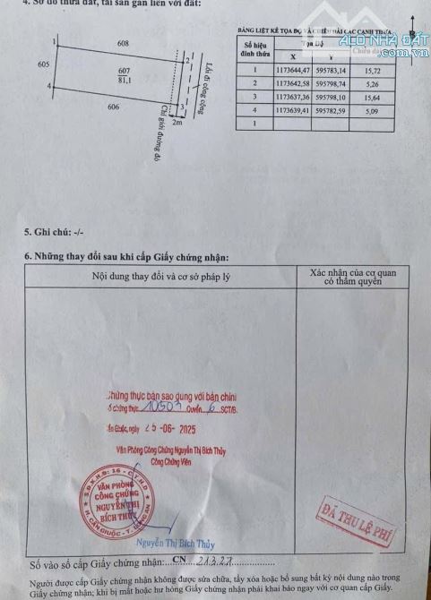 Xót Lại Nền Đất Thổ Đẹp 5 x 15m, Sổ Hồng Riêng Xây Dựng Tự Do. Thể Hiện Lối Đi - 4