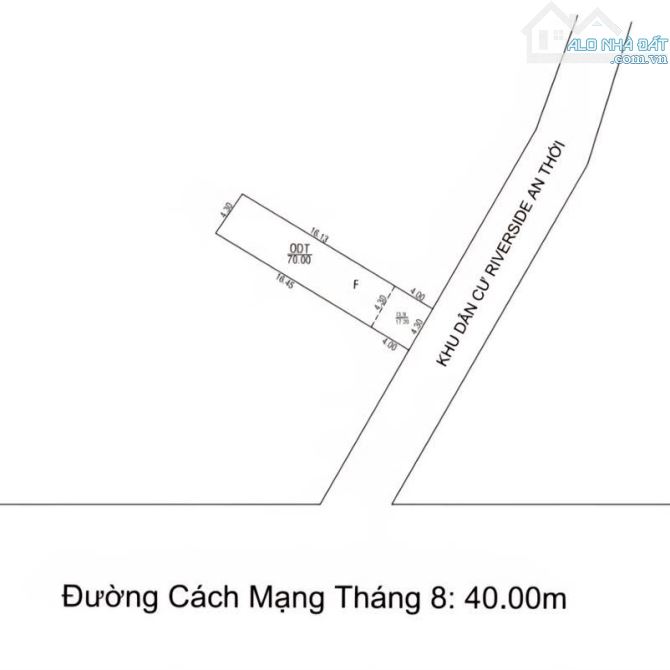 NỀN THỔ CƯ TRỤC CHÍNH CỦA KDC AN THỚI FICO CÁCH Đ.CMT8 60M, AN THỚI, BÌNH THUỶ, TPCT - 1