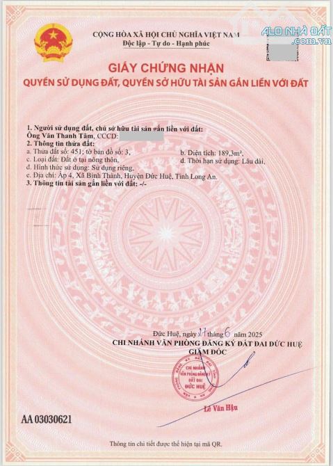 Chính chủ mình đứng tên sổ, chỉ 150tr sang sổ 189m2 full thổ, còn lại trả dần dài hạn - 3