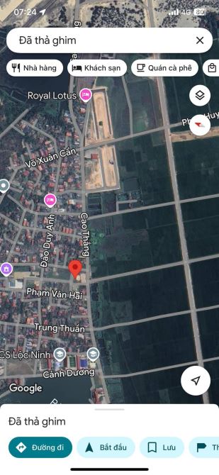 Bán nhanh lô đất đẹp Vùng tằm Lộc Ninh đối lưng Cao Thắng