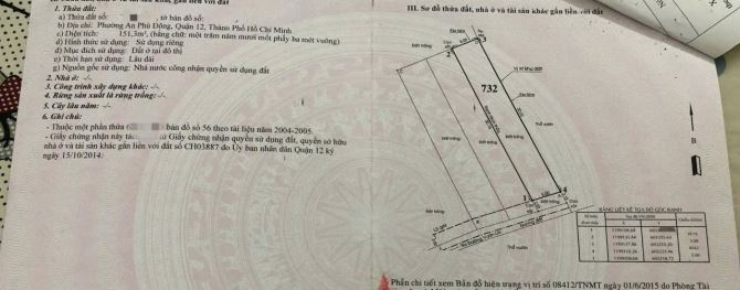 Chỉ Nhỉnh 50tr/m2 lô đất đẹp 5 x 30 , HXH thông , Vườn lài, An Phú Đông, Q12