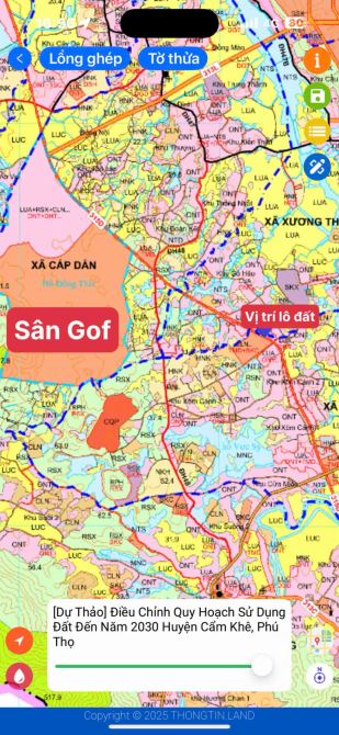 Đất phong Thịnh - cẩm khê nga đường liên vùng chỉ 4xx - 1