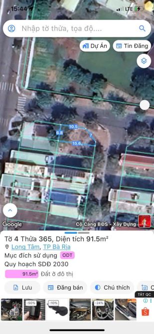 LÔ GÓC 2 MẶT TIỀN TĐC Gò Cát 6 Long Tâm - TP Bà Riạ - đường Cao Triều Phát - Kỳ Đồng - 1