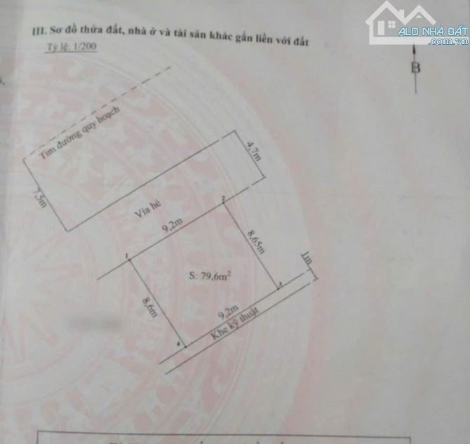 79.6m2 đất tuyến 2 Lê Hồng Phong - Ngang 9.2m - Đường 25m - 2