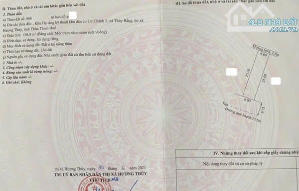 KQH THUỶ BẰNG 150m2  GIÁ TỐT 14,X TR/M2 👉 Đất thuộc P. Thuỷ Bằng, gần đường Minh Mạng. Về - 2