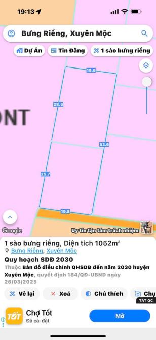 Bán gấp lô đất 1000m2 cách biển Hồ Tràm 10p, QL55 3p giá 1TY200 - 3