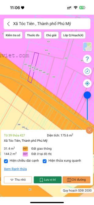 Mặt tiền đường nhựa ấp 2 tóc tiên cắt lỗ 30% gần chợ - 3