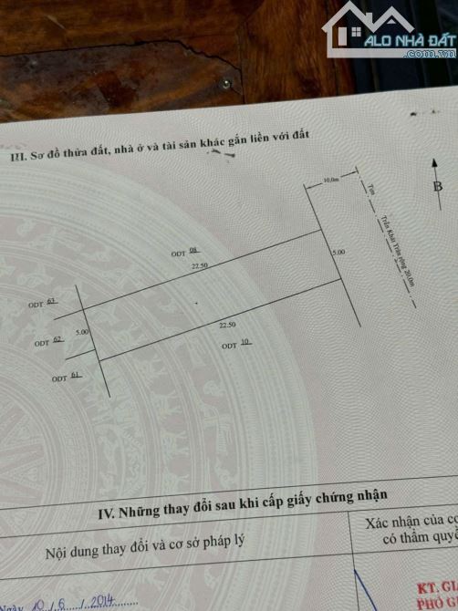 Bán đất mặt tiền đường Trần Khát Chân, Hòn Xện, Bắc Nha Trang. 112,5m2 giá 62tr/m2 - 3