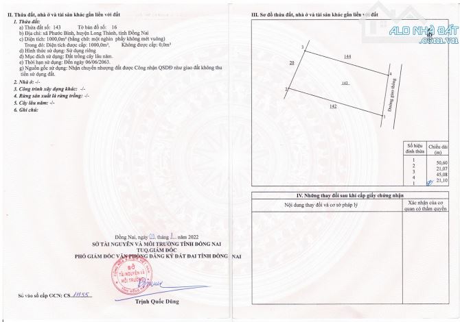 Tôi, Chính Chủ Bán 3 Lô Liền Kề - 3600m2 Đất Long Thành, Đồng Nai - 2