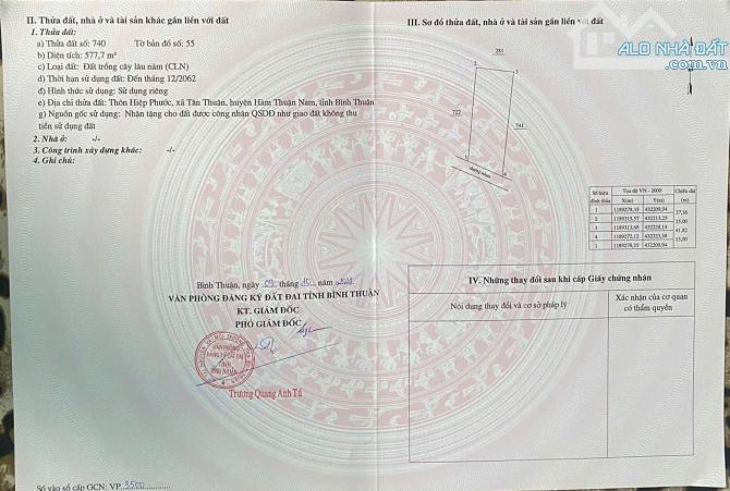 💥BÁN ĐẤT MẶT TIỀN ĐƯỜNG NHỰA XÃ TÂN THUẬN