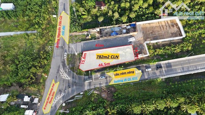 Nền Góc 782 m2 2 Mặt Tiền Đường Nguyễn Văn Cừ Nối Dài Ngay Ngã 3 Cầu Vàm Xáng TP Cần Thơ