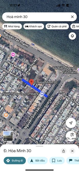 🔥 Lô góc 2 mặt tiền đường Hoà Minh 30 , khu A Phương Trang , gần biển Nguyễn Tất Thành