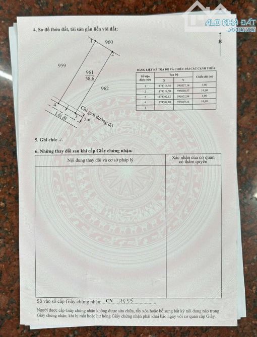 Đất Thổ Cư 4 x 14m, Sổ Hồng Riêng Thể Hiện Đường. Khu Dân Cư Đông