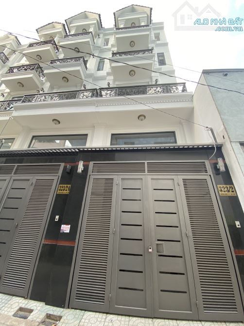 Nhà Lê Văn Thọ, P.8, GV. DT: 4m x 22m Nhà mới trệt 3 lầu, full nội thât cao cấp, giá:10,2