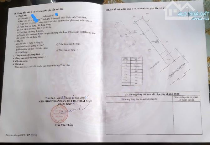 Bán gấp 132m2 đất mặt đường Trần Lãm, kinh doanh đỉnh, giá hơn 5 tỷ có thương lượng - 1