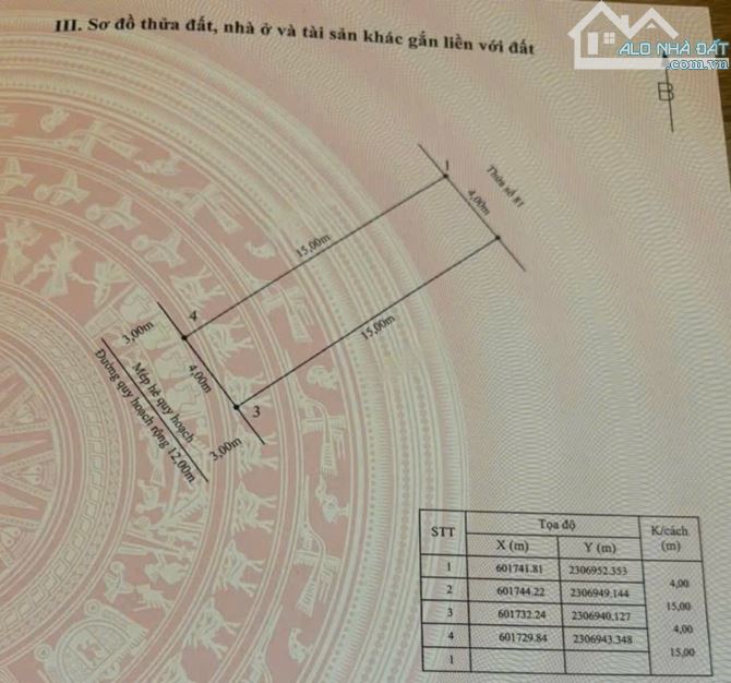 60m2 đất tdc Cái Hòm, Tây Nam, Đường 12m - 2