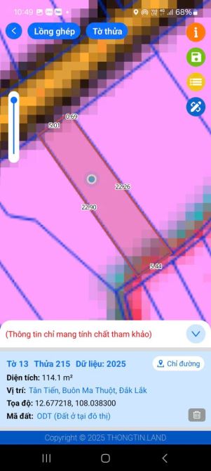 Bán đất hẻm 105 Lê Hồng Phong, P.Tân Tiến , TP BMT - 2