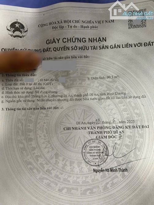 Nhà mặt tiền Chợ Xóm Vắng, Phường Dĩ An, Tp Dĩ An - 3