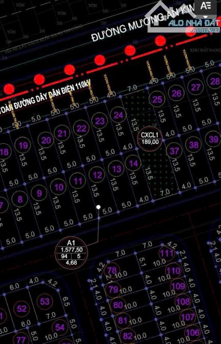 67,5m2 tdc Cây Đa, Đường 11m, Đông Nam - 3