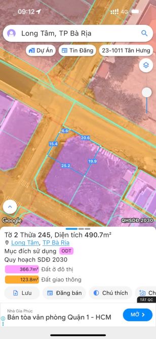 Bán lô góc biệt thự 2 mặt tiền đường Phan Bội Châu và Nguyễn Lân Phường Bà Rịa - 3
