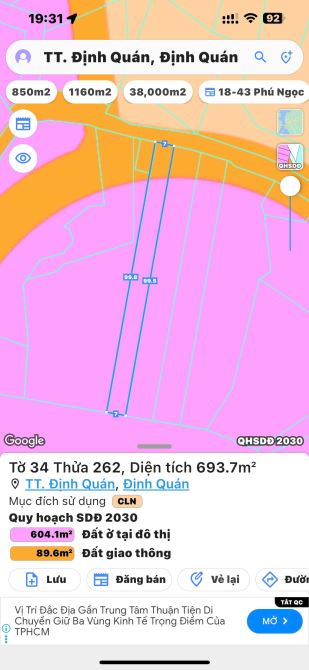 bán lô đất ở tại đô thị 694m2 đất nằm khu dân cư đông đúc,giá cho nhà đầu tư - 5