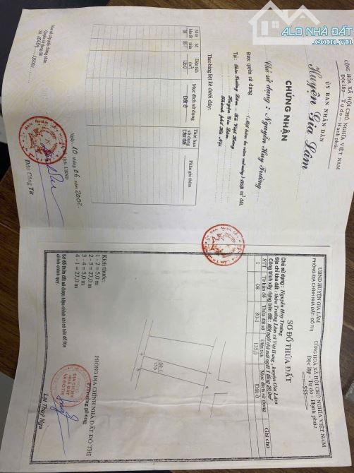 Bán nhanh đất TO phố Hoa Lâm - 2 mặt phố - 135m - 6